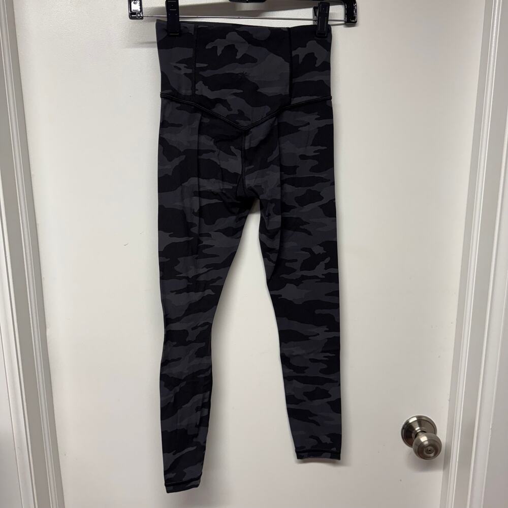 Athleta Womens Elation 7/8 Tight Camo Printed Black Gray Size XXS Leggings - Picture 2 of 12